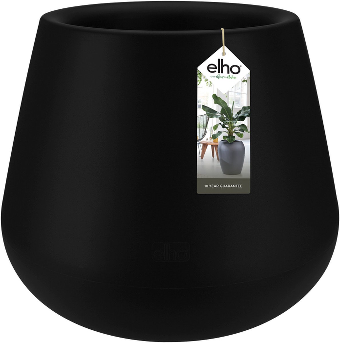 Pot De Fleurs Intérieur Elho Brussels Orchidée – 13 X 11,5 Cm, Blanc, Plastique Recyclé, Avec Trou D’évacuation - 10