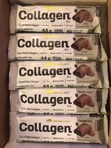 Olimp Collagen Bar Chocolate flavour 5*44 g, 5 g vis collageen/reep plus vitamine C, D, A, biotine en mangaan