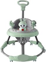 Loopstoel baby - Loopstoel met schommelfunctie - Loopstoeltje baby - Groen