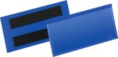 Durable label houder - 11 3 x 5 3 cm - Blauw - 50 stuks