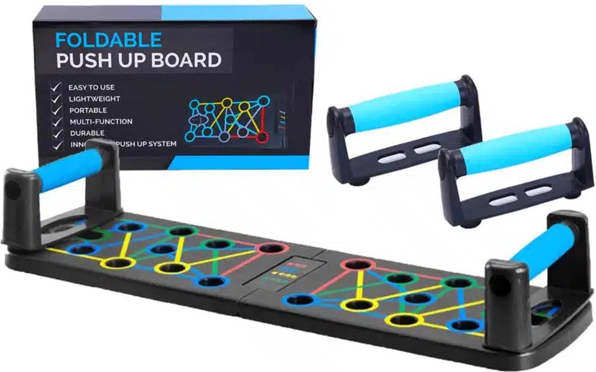 Push-Up Board met Handvatten - Multifunctioneel 14-in-1 Trainingsbord - Dexxer