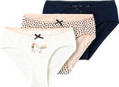 NAME IT NMFBRIEFS 3P EVENING SAND HEARTS NOOS Slip Filles - Taille 86
