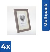 Goldbuch - Fotolijst Regent - Taupe - 9x13 cm (13x18 cm) - Fotolijst - Voordeelverpakking 4 stuks