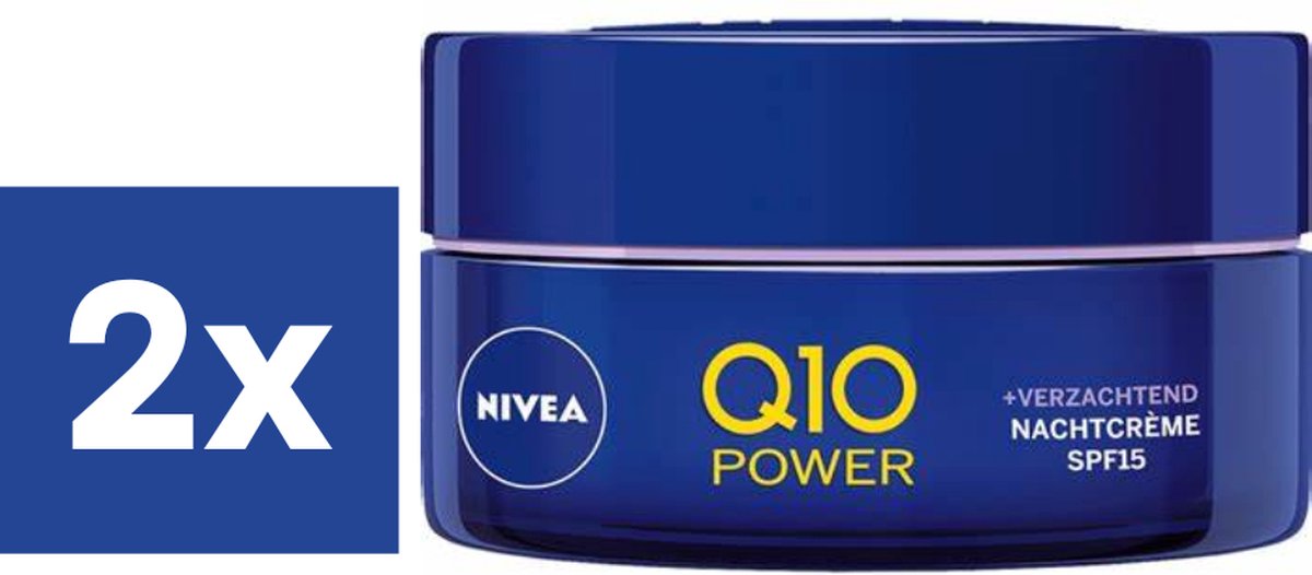 NIVEA Anti Rimpel Power Nachtcrème Q10 2 x 50 ml