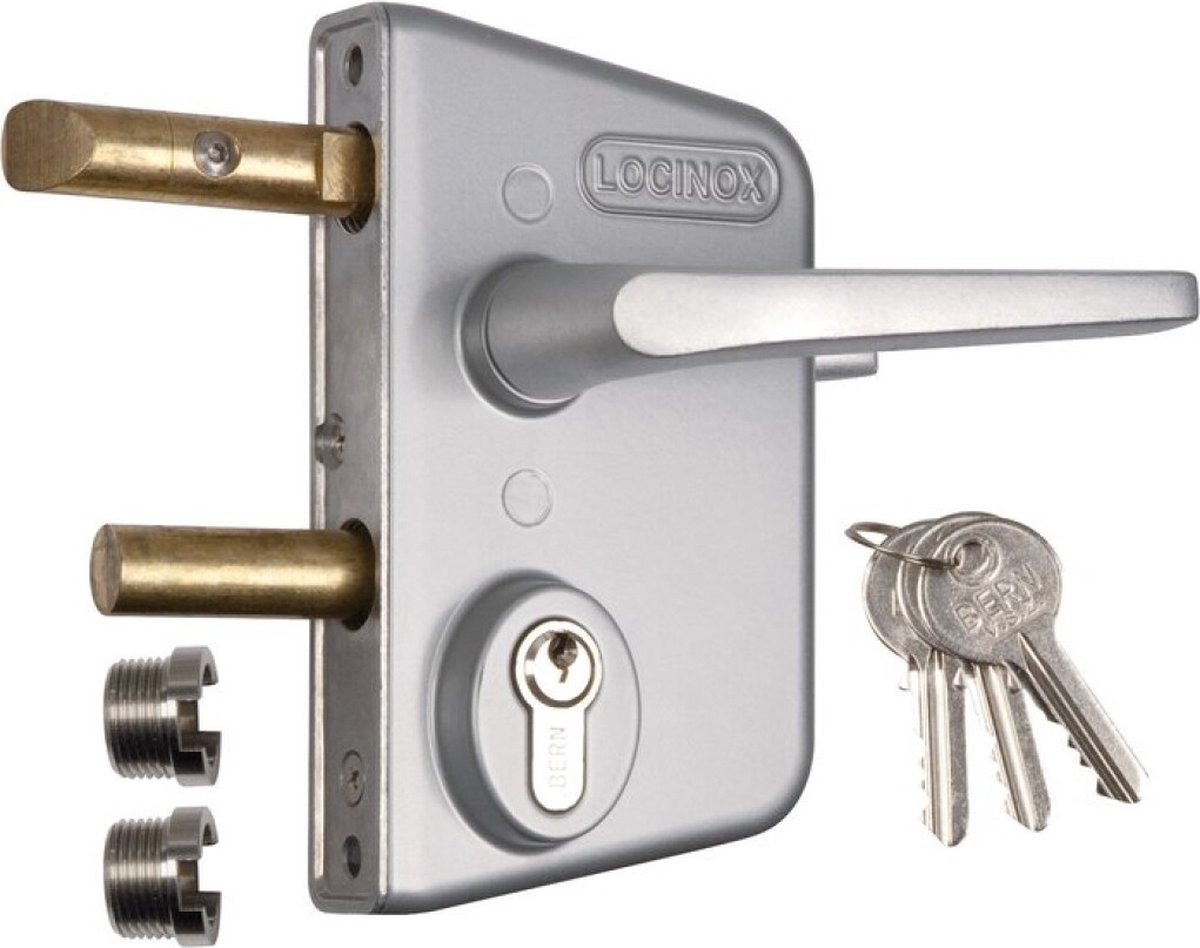 Locinox Poortslot Oud LCKX40 - Zilver - Inclusief Cilinder