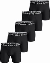 Bol.com Björn Borg - Heren Onderbroeken 5-Pack Performance Boxers - Zwart - Maat M aanbieding