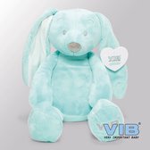 VIB® - Konijn groot 60 cm - Mint - Babykleertjes - Baby cadeau