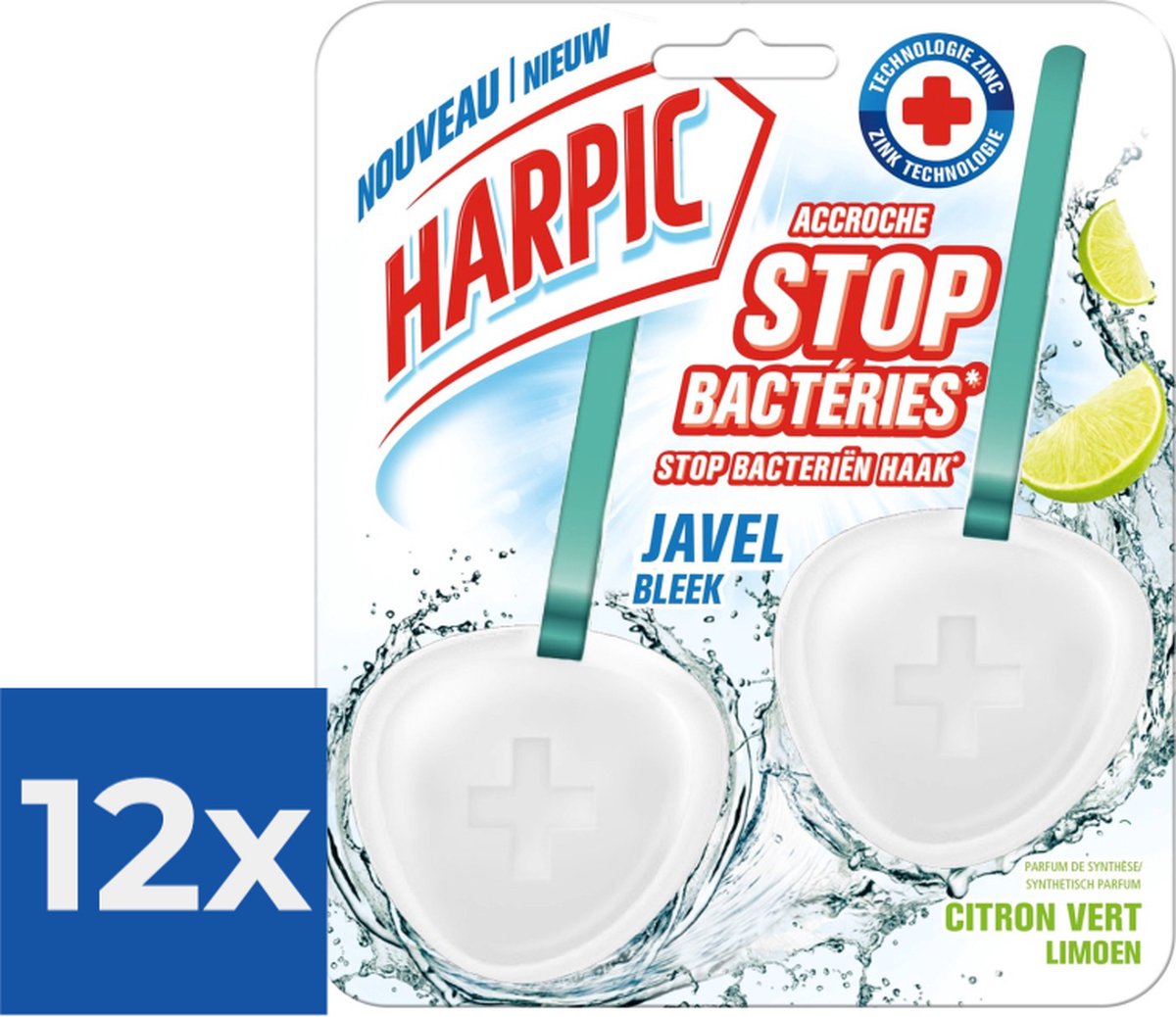 Harpic Toiletblok Hygiene duo 2x35ml - Voordeelverpakking 12 stuks