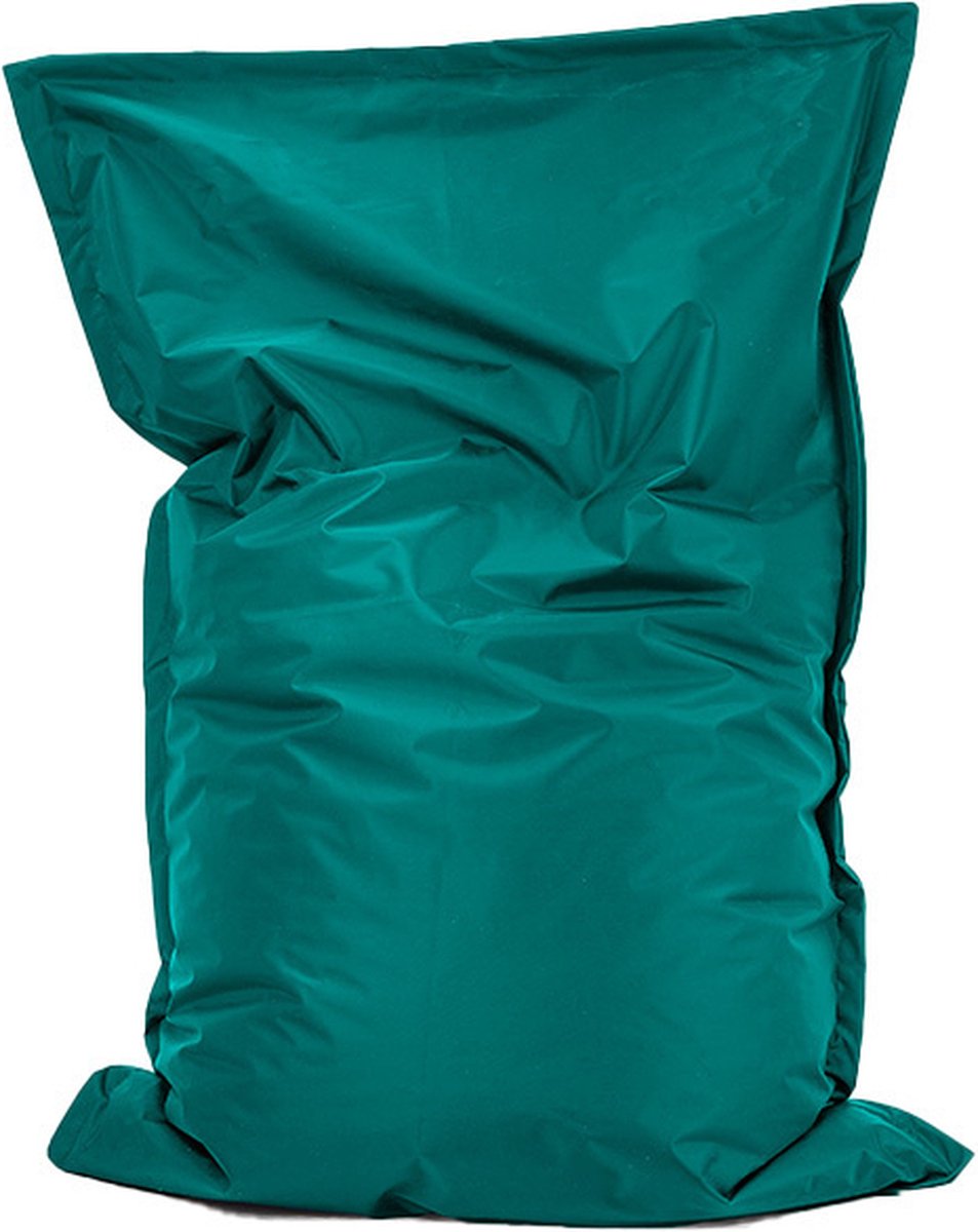 Bobbel Home Zitzak Roma - Ruime zitzakken - Kussen - Nylon - 100x150cm - Voor Binnen en Buiten - Smaragd