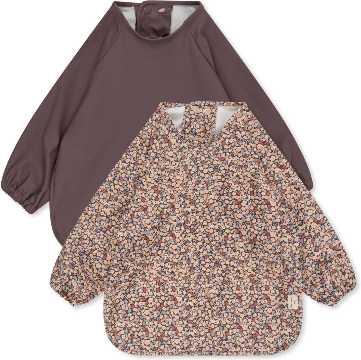 Goedkoopste Konges Sløjd 2 Pack Dinner Bib / Slab - Met mouwen - Toulouse / Sparrow