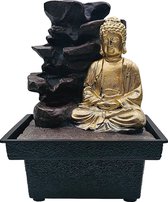 Fontijn met Boeddha | Met Verlichting | Hoge Kwaliteit Polyresin | Milieu Vriendelijk
