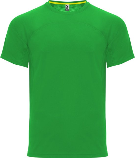 Varen Groen unisex snel drogend Premium sportshirt korte mouwen 'Monaco' merk Roly maat 3XL