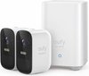 eufy Security - eufyCam 2C set met 2 camera's - Draadloos Beveiligingscamerasysteem - 180 dagen batterijduur - HomeKit Compatible