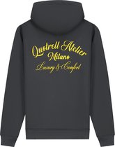 Quotrell - ATELIER MILANO HOODIE - ANTHRACITE/YELLOW - XL