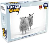 Puzzle Mouton - Neige - Wit - Puzzle - Puzzle 500 pièces