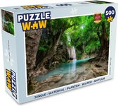 Puzzel Jungle - Waterval - Planten - Water - Natuur - Legpuzzel - Puzzel 500 stukjes