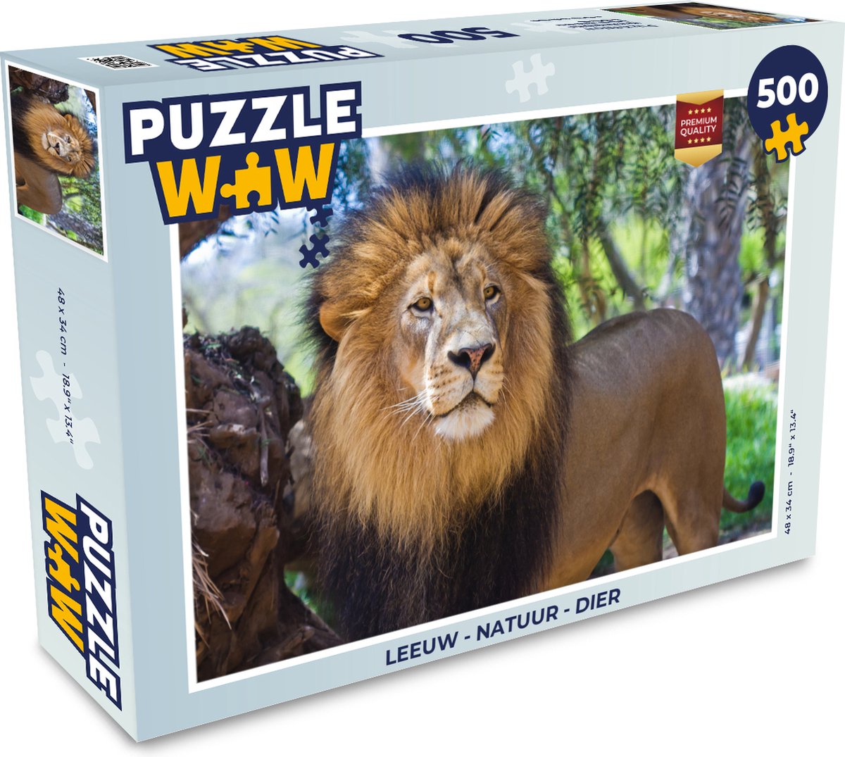 Puzzel Leeuw - Natuur - Dier - Legpuzzel - Puzzel 500 stukjes