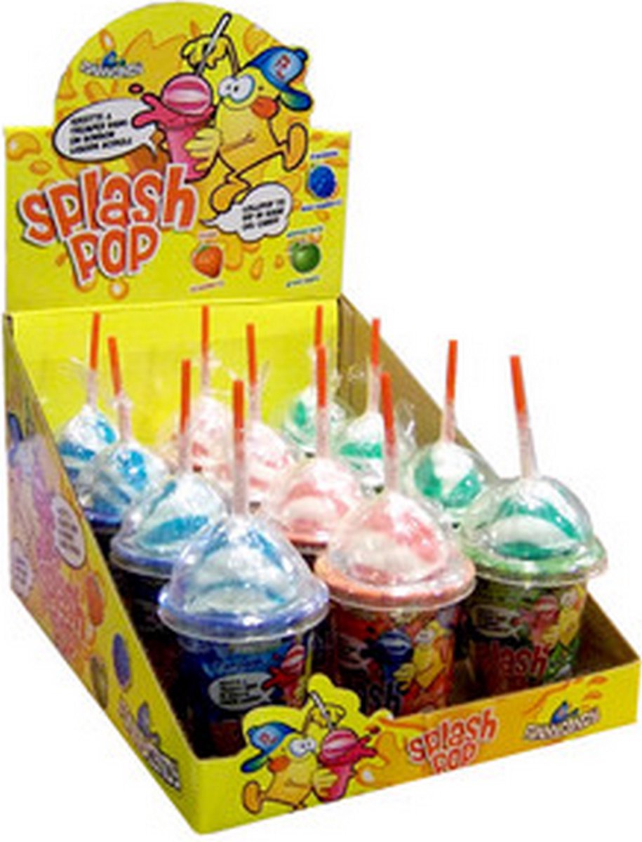 Funny Candy - Splash Pop - 12 stuks - 72 gr