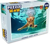 Puzzel Zwembad - Hond - Water - Legpuzzel - Puzzel 500 stukjes