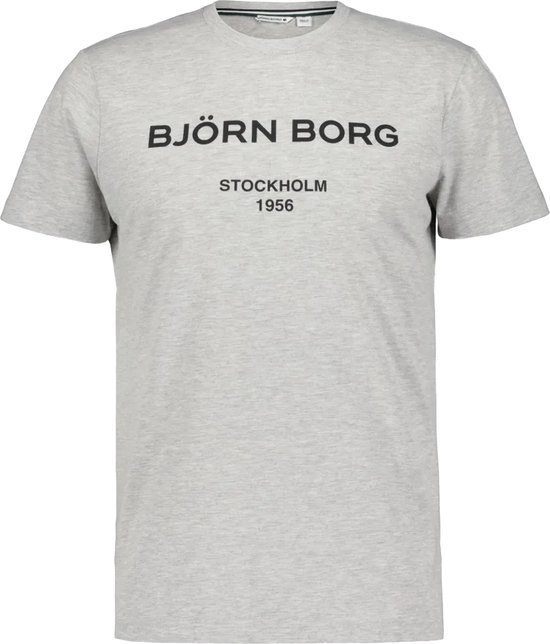Björn Borg logo T-shirt - grijs - Maat: XL
