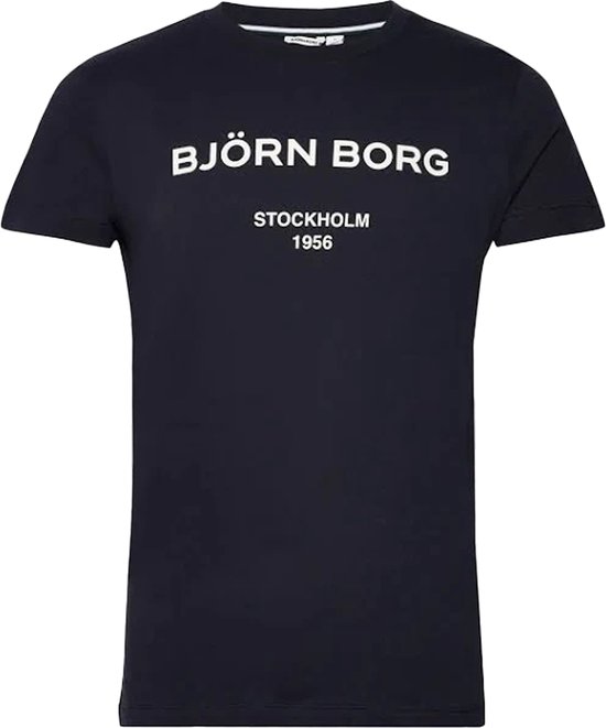 Björn Borg logo T-shirt - blauw - Maat: XXL