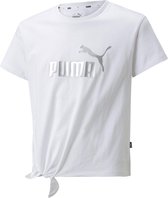 PUMA ESS+ Logo Knotted Tee G FALSE T-shirt - Puma White