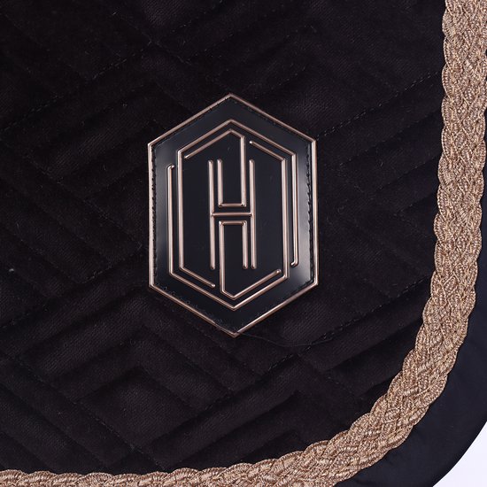 Eskadron Tapis de Selle Eskadron Heritage Velvet Emblème Bleu Foncé