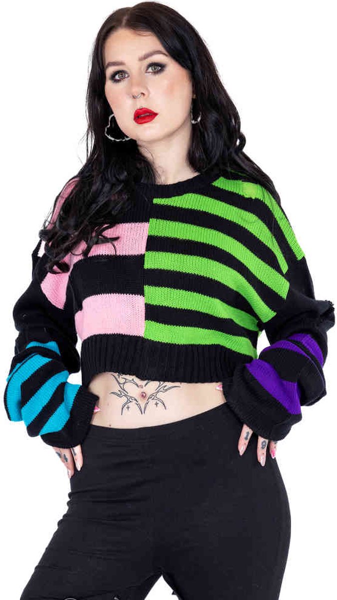 Heartless - Layla Gebreide trui - L - Multicolours