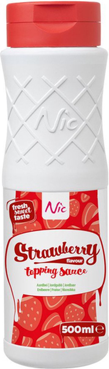 Nic | Topping Aardbeien | 500 ml | Omdoos 6x