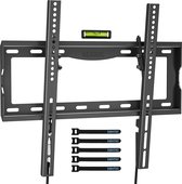 Muurbeugel voor 26-65 inch LCD/LED/OLED/Plasma TV's plat & gebogen tot 55 kg, TV beugel kantelbaar ultraslank, max. VESA 400x400 mm