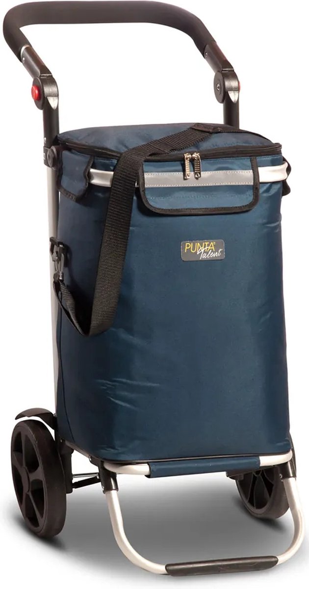 Punta Wheel Talent Cooler boodschappenkar marine blauw