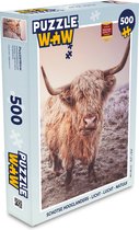 Puzzel Schotse hooglanders - Licht - Lucht - Natuur - Legpuzzel - Puzzel 500 stukjes