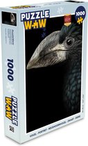 Puzzel Vogel - Portret - Neushoornvogel - Zwart - Dieren - Legpuzzel - Puzzel 1000 stukjes volwassenen