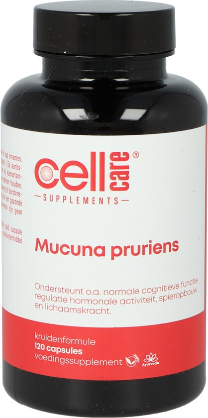 Foto: Cellcare mucuna pruriens 120 vegacaps kruidenpreparaat