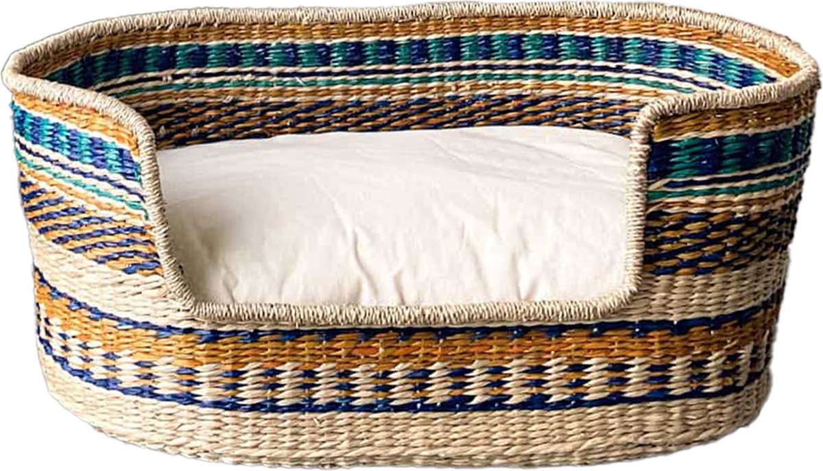 Maurette Hondenmand - 95x65x30 - Hondenbed uit Duurzame Materialen - met Uitneembaar Hondenkussen - Large - Barcelona