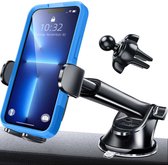 HelloChance® - Telefoonhouders Auto - Zuignap + 2 IN 1 Auto Accessories Ventilatierrooster - Dashboard Raam - GSM houder Auto - Universeel - Smart phone
