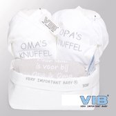 VIB® - Giftset Commodemandje - Opa & Oma - Babykleertjes - Baby cadeau
