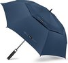 Grand parapluie de golf résistant aux tempêtes - parapluie 68 pouces - parapluie de golf avec tissu d'ombrage double couche