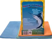 Blue Marlin Microvezel Doeken- Koi Doeken - Set 3 Stuks in verschillende maten + 1 Gratis Blauwe Koi Dweil