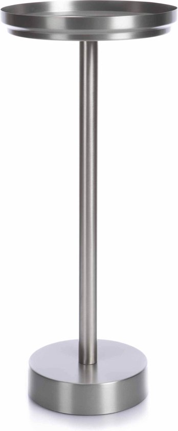 XLBoom Rondo Dienbladtafel - Rond - Zuiver RVS - 28 × 28 × 64 cm