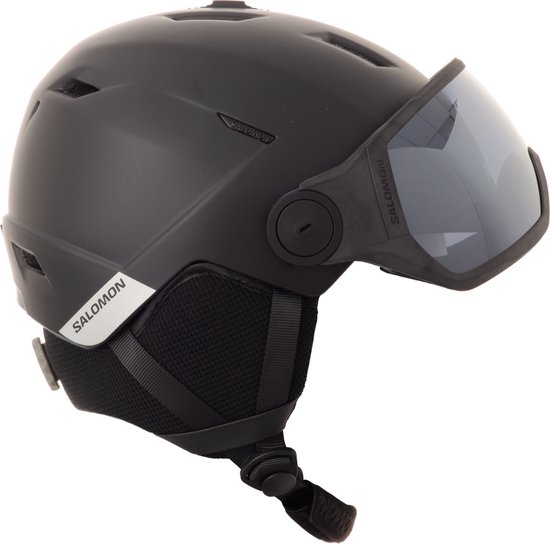 Salomon Pioneer Lt Visor Skihelm Unisex Matzwart Maat 59-62 Cm (l