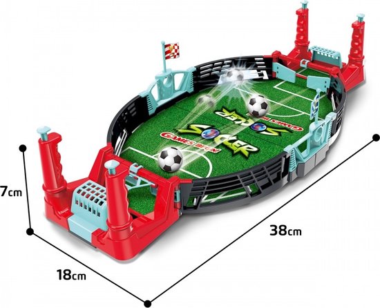 Woopie Mini voetbaltafel - Speeltafel - Tafelvoetbaltafel - Voetbal- Gezelschapsschapspel - 