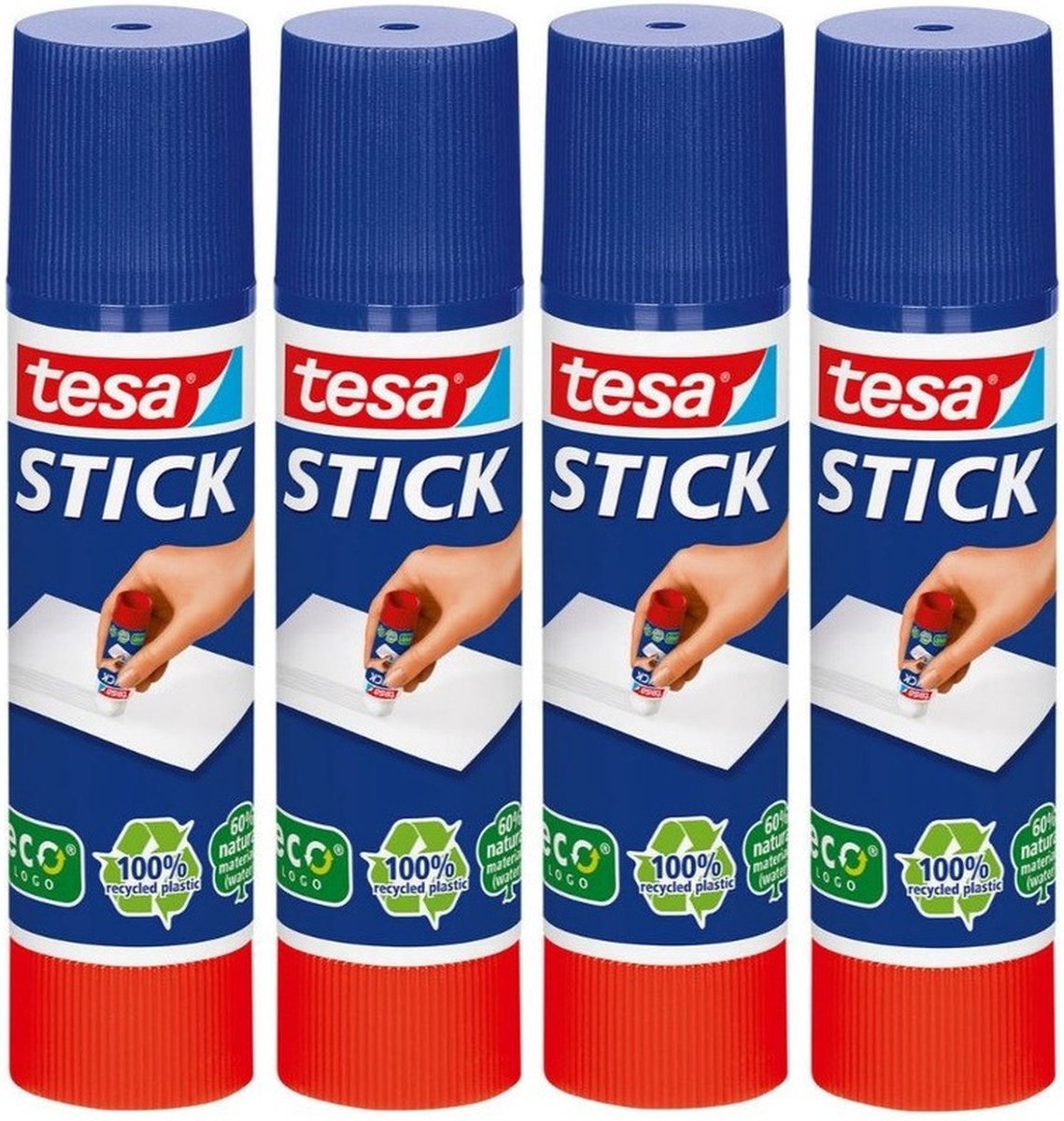 6x Tesa lijm stift knutselbenodigdheden -
