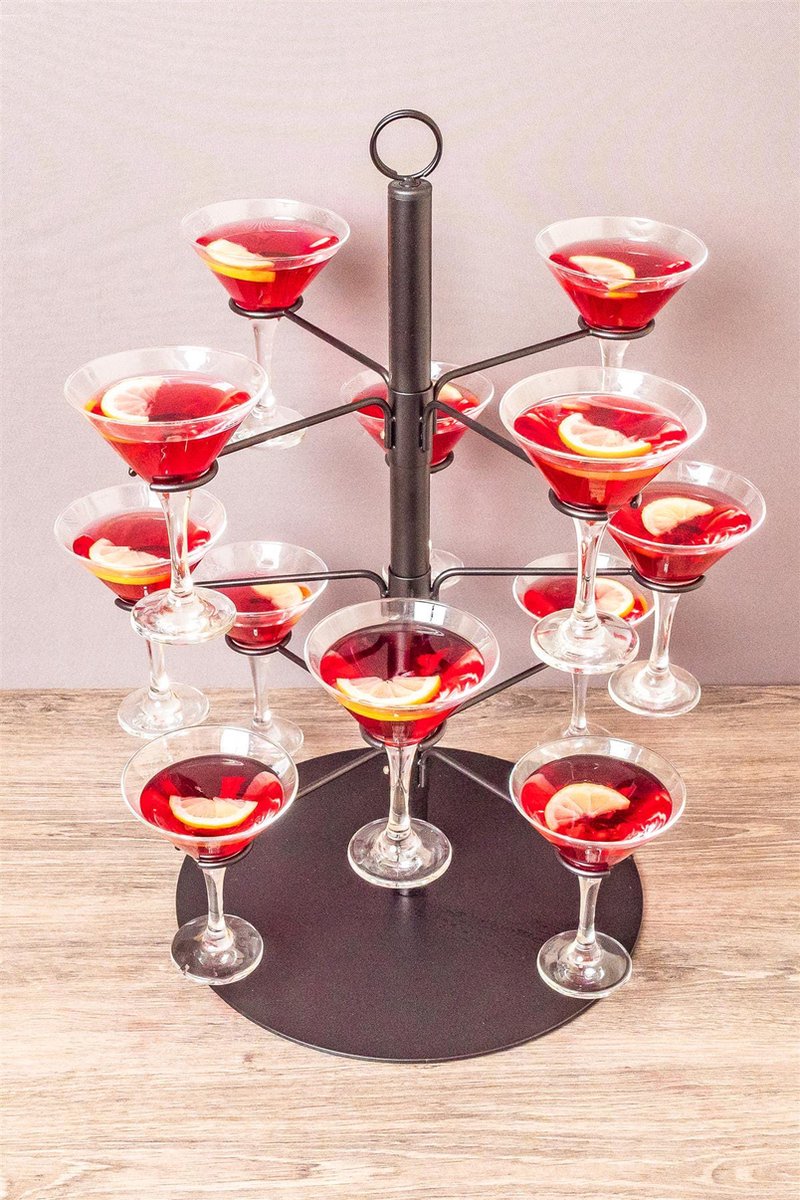 MikaMax Cocktail Boom - Support à Cocktail - Convient aux Verres à cocktail  à Vin