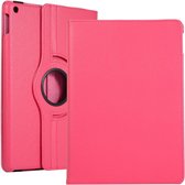 Tablethoes Geschikt voor: Samsung Galaxy Tab A7 Lite 8.7 inch (2021) hoesje 360° draaibaar (donker roze)