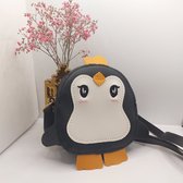 Sac à bandoulière Kinder - Pingouin - Zwart - Mini sac - Sac pour enfants - Filles