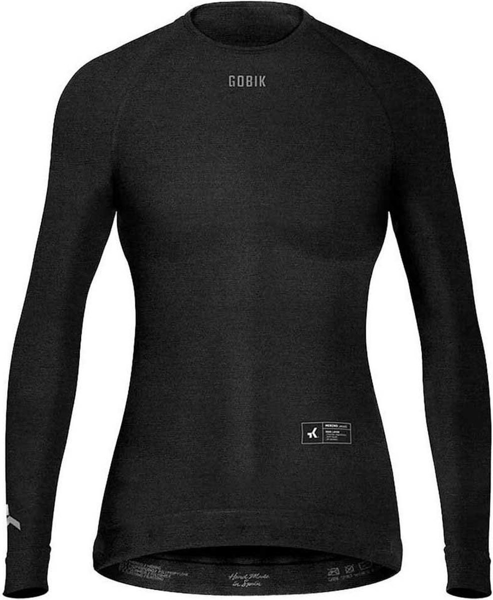 Gobik Winter Merino T-shirt Met Lange Mouwen M-L Vrouw Coal