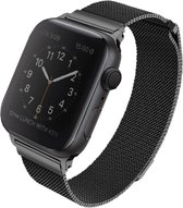 UNIQ - Dante - Metalen Armband / Strap - Geschikt Voor Apple Watch Series 1,2,3,4 & 5 - 42mm & 44mm - Horloge Band / Strap – Zwart
