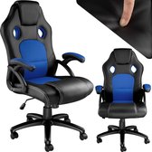 tectake® - bureaustoel gamingchair - luxe burostoel kantoorstoel - racingstoel burostoel gamestoel Tyson - zwart/blauw
