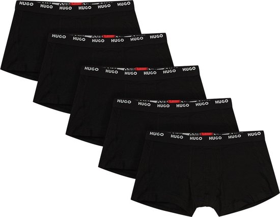 HUGO trunks (5-pack) - heren boxers kort - zwart - Maat: XXL
